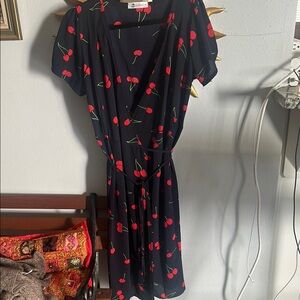 Cherry wrap dress